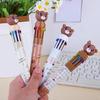 10 in 1 Multicolor Ballpoint Pen Lovely Bear Ballpoint Pen 0.5mm Multicoloured Pen Retractable Ballpoint Pen for School