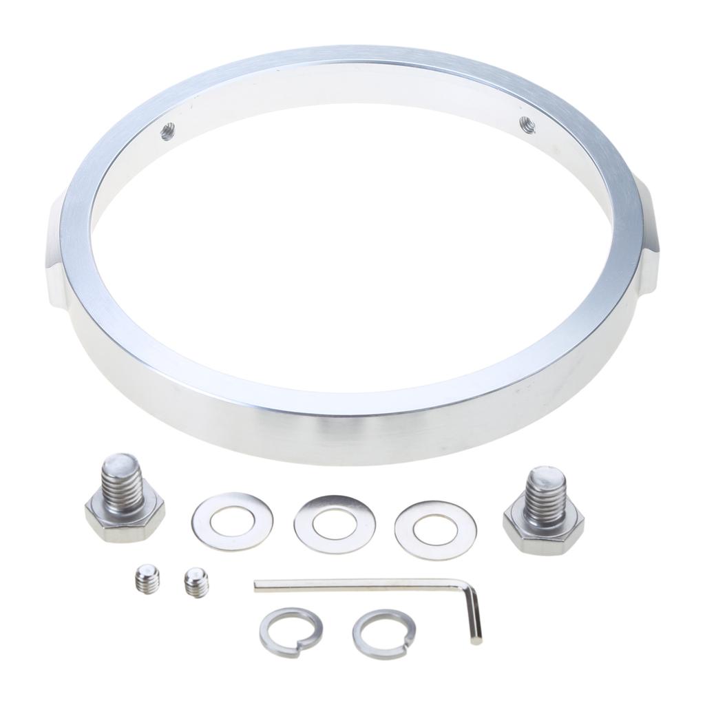 Motorcycles Lighting Accent Accessory: 5-3/4" LED Headlight Trim Rings Modification Headlamp Bezel Trims