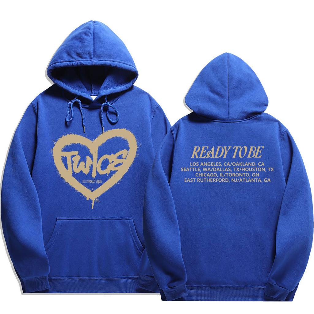 Толстовки Twice READY TO BE 5TH WORLD TOUR Merch Толстовка WoUnisex Унисекс Осенние флисовые пуловеры с капюшоном Kpop Модная одежда для фанатов