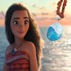 Delightful Girls Kids Moana Princess Costume Fancy Dress Set With Elegant Necklace Accessory