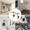 Iron Wall Mounted Display Rack Sturdy Frame Easy Setup Perfect For Retail Home Garage Ball Storage