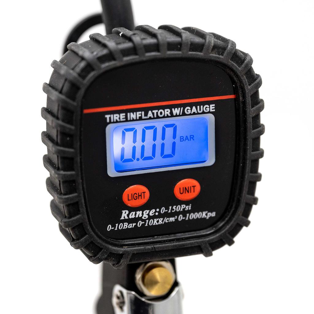 TIRE INFLATOR GUN WITH DIGITAL MANOMETER