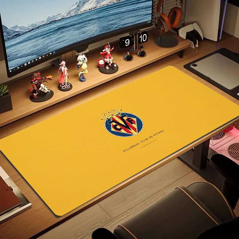 Villarreal Mouse Pad Large Gaming Table Cushion Non-slip Laptop Tablet Big Mousepad XXL Mat Mini PC Playmat With Lock Edge_xia