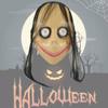 Frightening Long Hair Momo Mask Plastic Spooky Halloween Party Costume Prop