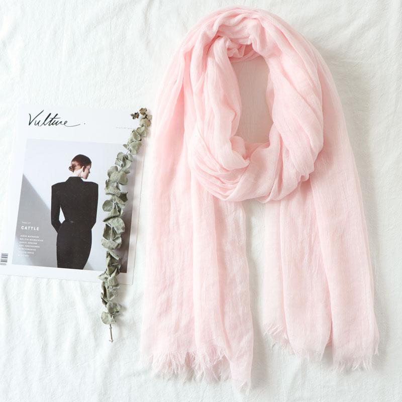 105*190cm One Piece Women Oversize Solid Plain Scarf Shawls Head Wraps Viscose Cashmere Muslim Frayed Hijabs Pashmina