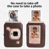 Rieibi PU Leather Protective Camera Case for Instax Mini LiPlay Instant Camera Case for Instax mini Liplay with Adjustable Strap -