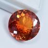 Natural Orange Sapphire Loose Gemstone 16.80 Ct Round Cut Gift for Her September Birthday Birthstone