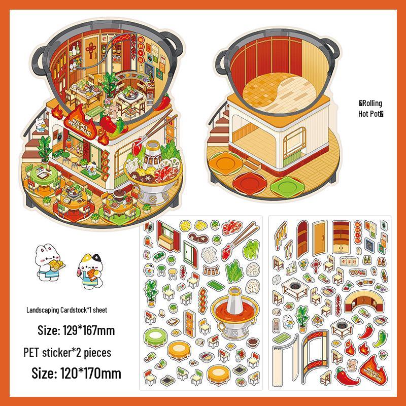Ink Words Landscaping 3D Stickers: Infeel.Me 20th Edition DIY Fun