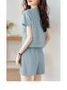 Summer Fairy Casual Shorts & Tee Set for Women - Fresh & Age-Reducing Two-Piece