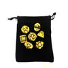 With Bag 7Pcs Dnd Polyhedral Dice Set For Tabletop Board Games Rpg Dice D4 D6 D8 D10 D% D12 D20 Clear Transparent Dice 10Colors