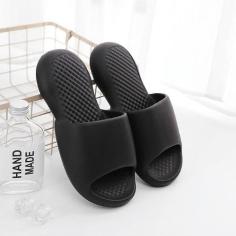 Bathroom cool slippers women's indoor home silent home soft bottom bath couple men summer integrated molding