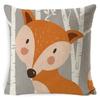 Tribe Woodland Animal Cushion Cover  Bear Fox Print Linen  Pillow Case Decorative For Chair Sofa Home Decor Throw Pillowcase