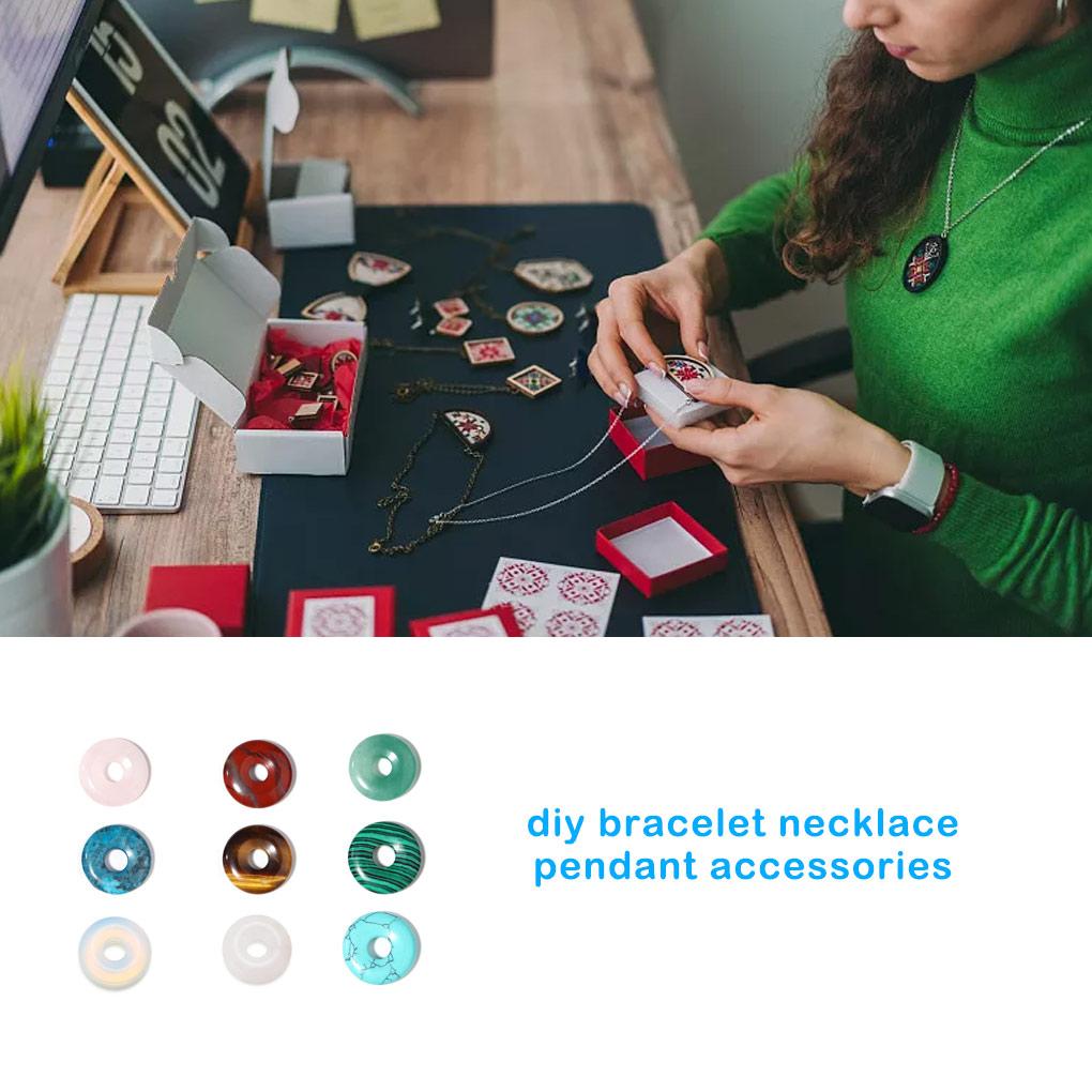 Shaped Stone Necklace Earring Bracelet Pendant DIY Craft Fashion Decoration Pendants Jewelry Making Findings Handmade