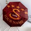 1 PC Automatic Folding Umbrella - Galatasaray S Custom Name Pattern, Portable & Foldable Design with 8 Ribs, Christmas Birthday Gifts