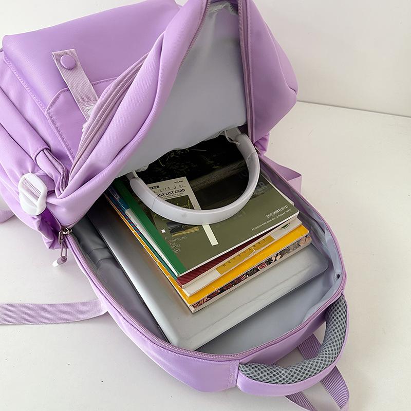 New Backpack Fashion Trendy Junior High School College School School Bag Casual Backpack Large Capacity Versatile Backpack