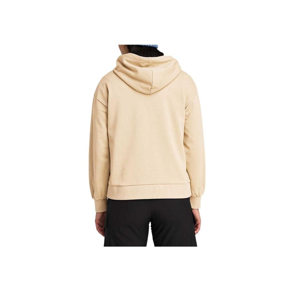 Timberland Logo Patch Hooded Sweatshirt Women Tops Light-Brown A5SX2-EFL
