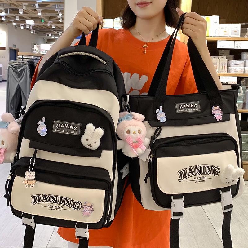 Schoolbags for Children Elementary School Students Junior High School Girls High School Two Piece Backpack