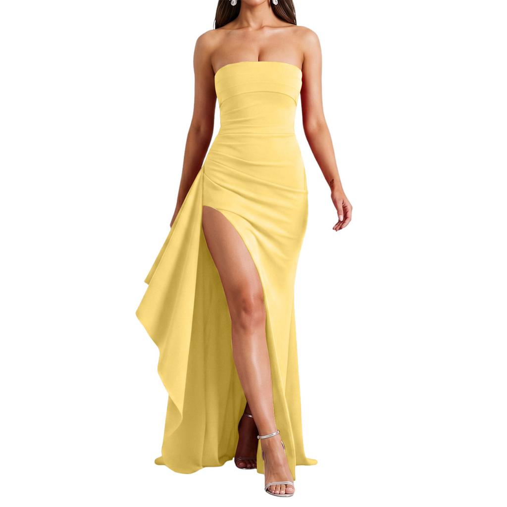 Women's Fashionable Off-the-shoulder Strapless Dress