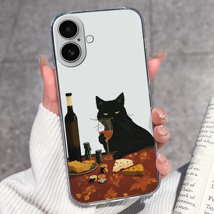 For iPhone 17 Air 16 15 14 13 Pro Max Plus 16e Luxury Clear Phone Case Cute Couple Piggy Pattern Soft Silicone Anti Slip Shell For iPhone Bumper Cover