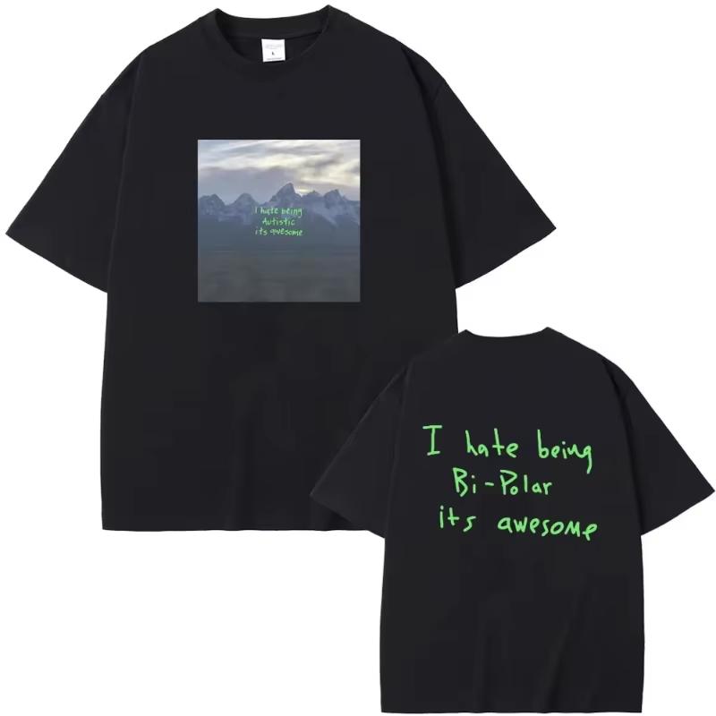 Rapper Kanye West Vultures New Music Album Graphic T Shirts Unisex Unisex Hip Hop Fashion Casual Tee Unisex Fashion Streetwear Top