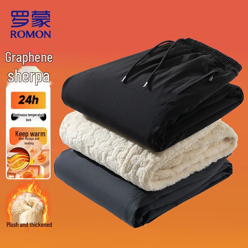 

Мужские повседневные зимние брюки ROMON с флисовой подкладкой из графена 4XL