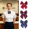 Korean Style Women Necktie Stripe Ladies Neck Wear Fashion Cravat  Bank Teller
