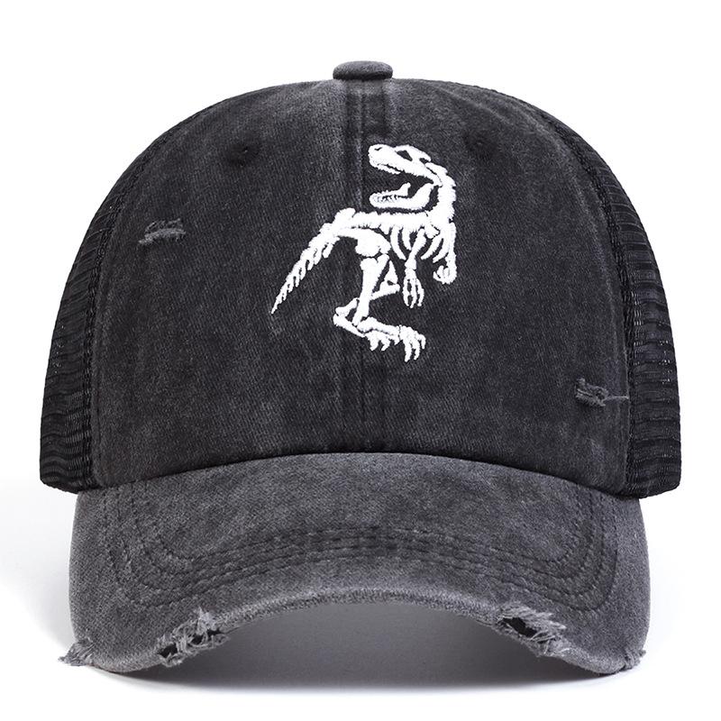 Unisex Cartoon Personality Embroidery Baseball Cap Spring Summer Outdoor Adjustable Sunscreen Hat