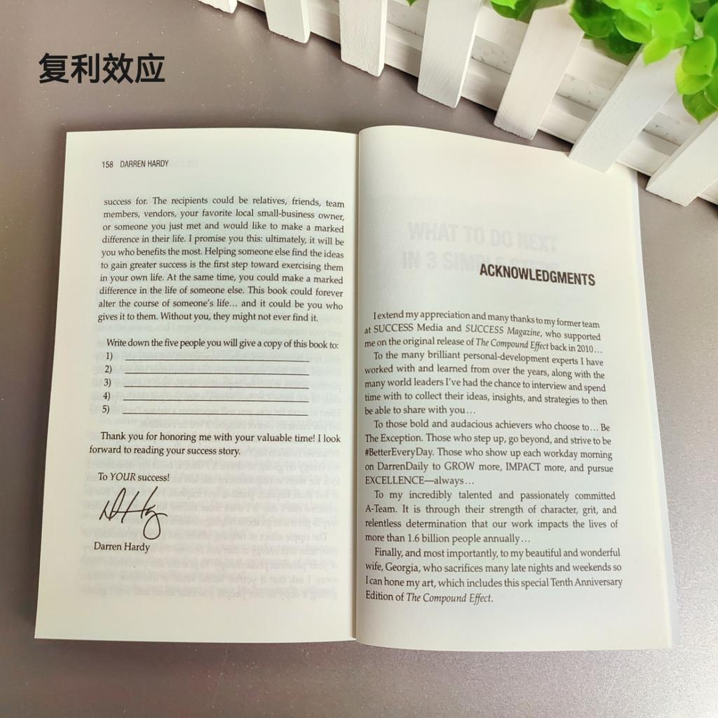 The Compound Effect By Darren Hardy Multiply Your Success One Simple Step At a Time Inspirational Novels English Book
