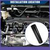 Single 12" Long 25" ID Car Straight Coupler Silicone Hose Pipe Repalce Black