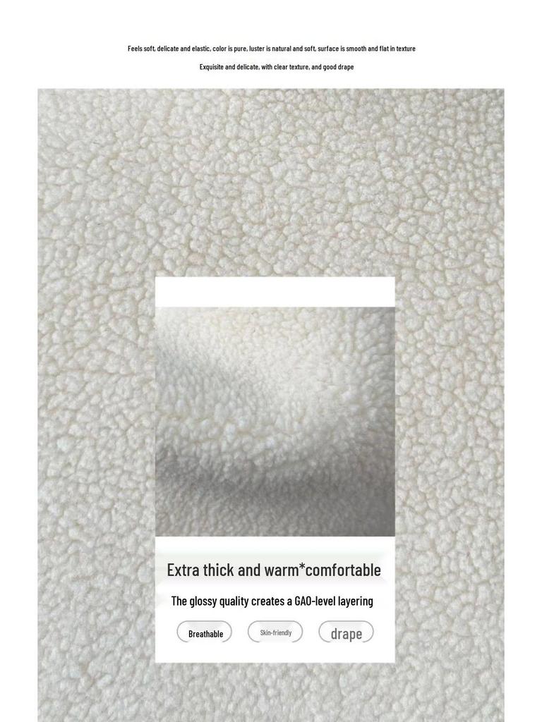 2025 Men's Lambswool Cotton Jacket - Thick Velvet Outerwear for Autumn/Winter