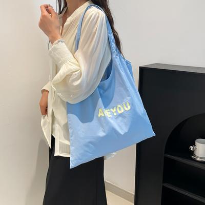 Fresh Summer Large-capacity Shoulder Bag Spring New Ins Korean Versatile Casual Shoulder Bag Tote Bag Shopping
