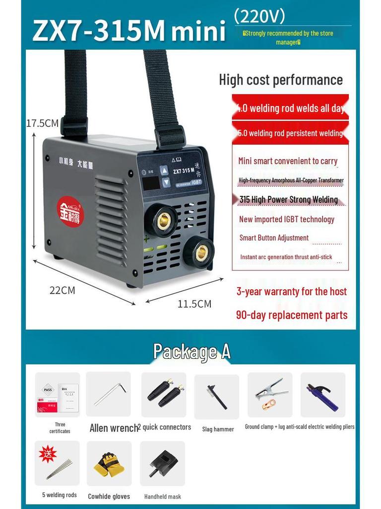 Gold Dual Voltage Mini Portable Welder for Home and Industrial Use