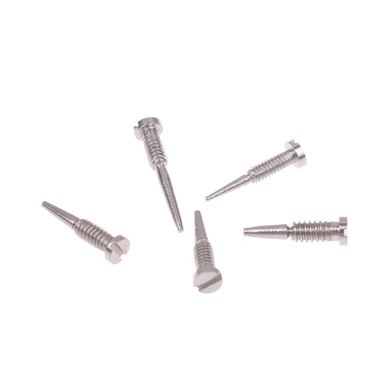 100 Pcs Pointed End Self Aligning Screw Repair Supplies Glasses Spring Hinge Screws Optical Eyewear Accessories