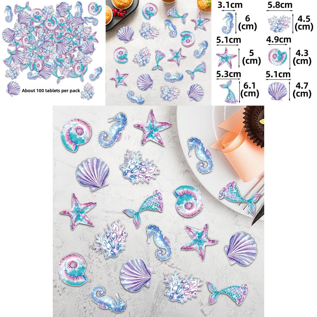 Mermaid Starfish Coral Birthday Party Decor Confetti With Paper Material For Baby Shower Celebrations