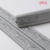 3D Tiles Sticker Self-Adhesive Decoration Skirting Sticker Cut To Length
