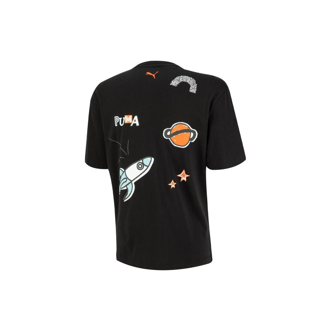 

New PUMA T Shirts Unisex Black 539982-01 M