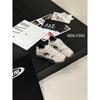 Retro color matching women's tide early autumn new niche deconstruction soft-soled leather casual shoes