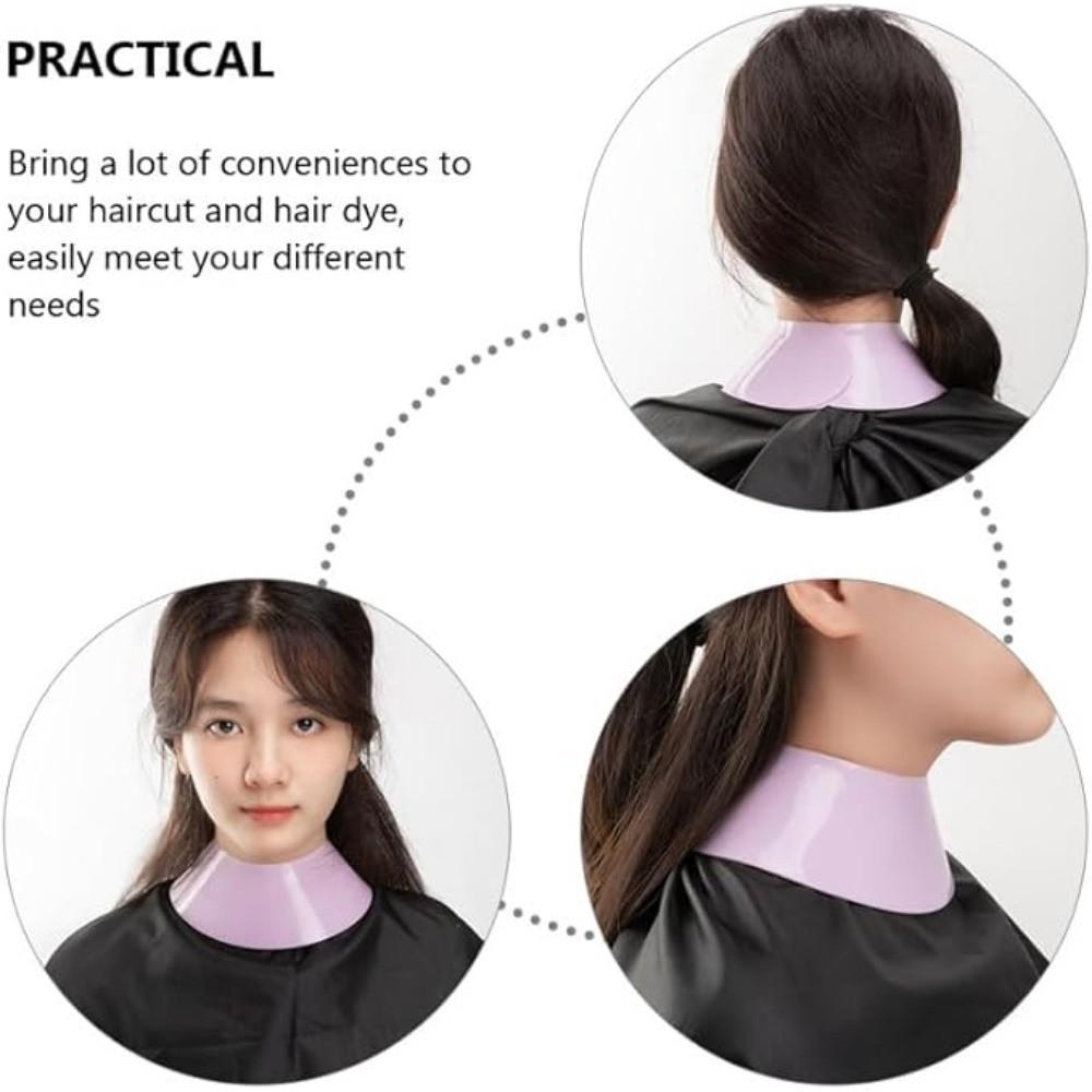 Silikon Stylisten Schneidekragen Haarfärbeumhang Wasserdichte Nackenabdeckung Wickel Friseur Friseurbedarf