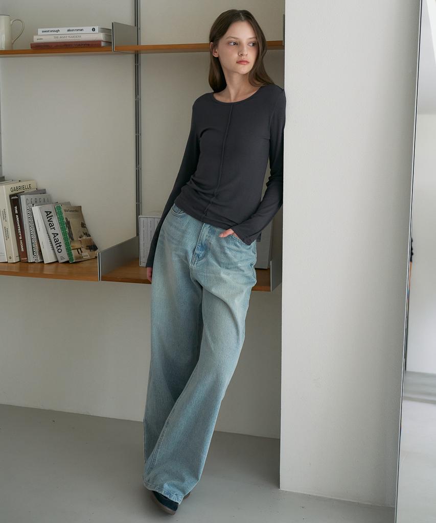 DEHEVE Soft Layer Slim Long Sleeve [Charcoal]
