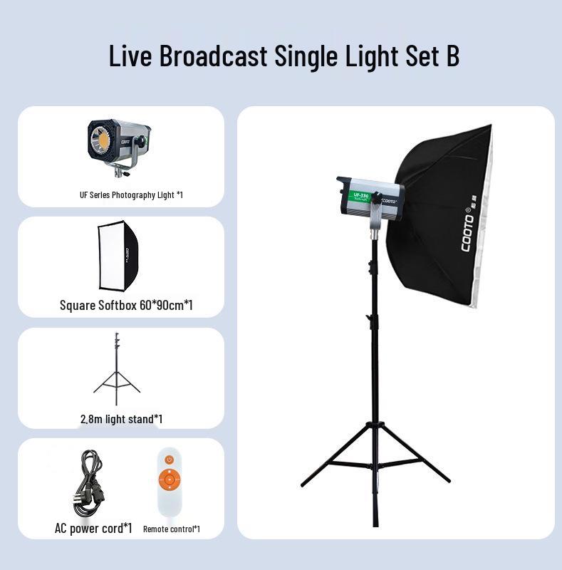 High-Power Dual-Color Temperature Soft Light - Ideal for Live Broadcasts and Beauty Photography