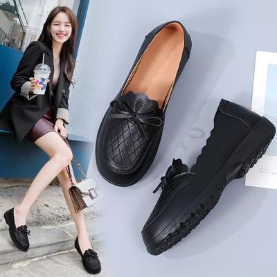 Damen flache Schuhe Freizeit Damenschuh Mokassins Schuhe Frau zum Hineinschlüpfen flache Schuhe Schwarz Damenschuhe Übergröße 41