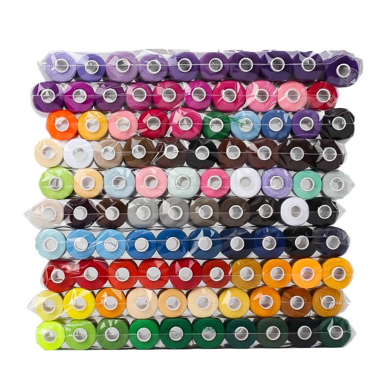 100 Spools Polyester Sewing Thread (400 Yards Each) - Versatile for Hand Sewing & Overlock.