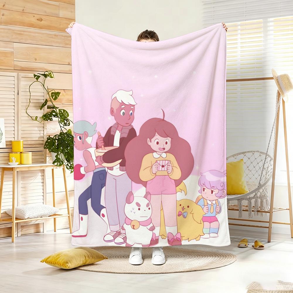 Animation B-BeeS and PuppyCatS Throw Soft Warm Throw Blanket for Bedroom Living Room Bed Travel Camping Picnic Gift