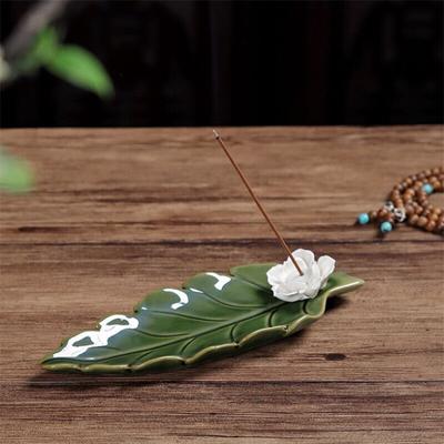 Keramischer handgemachter Lotus-Räuchergefäß, Räucherstäbchen, Räucherstäbchenhalter, Aroma-Räuchergefäß, Heimdekoration, Ornamente