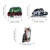Mammoth Chameleon Hair Claw Adorable Animals Acrylic Hair Claw Clips Hair Accessories For Women Girls