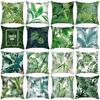 Green Plant Sofa Cushion Cover - Stylish Home Fabric Decor