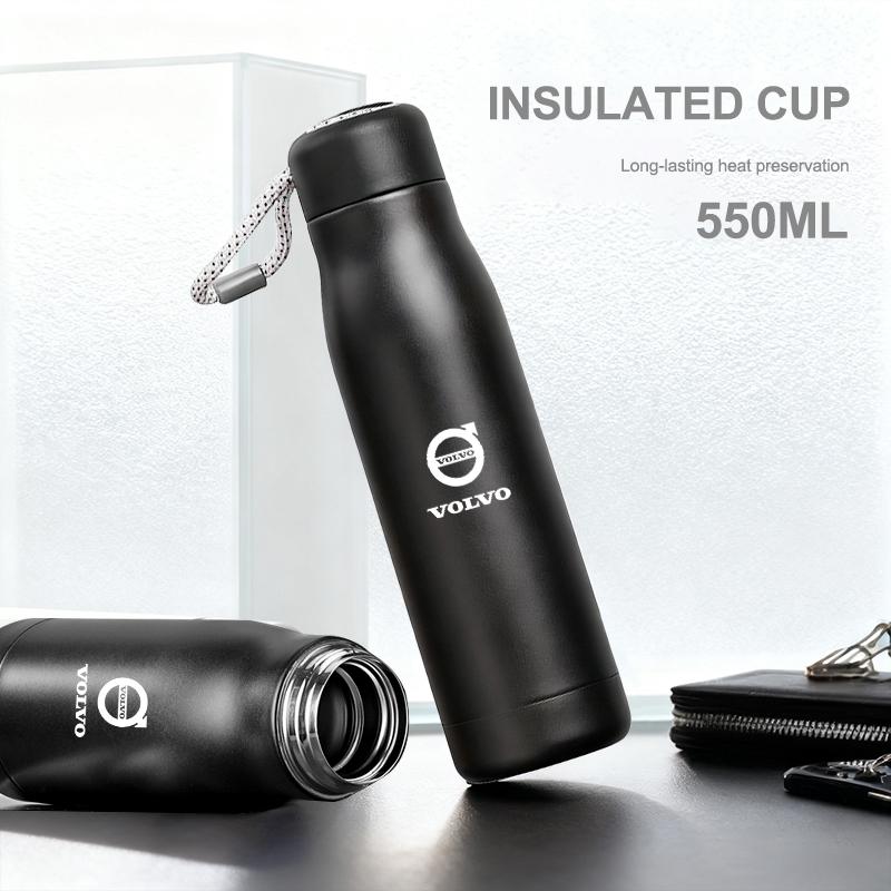 För Volvo XC90 S60 V40 XC60 S80 Rostfritt Stål Bärbar Student Kreativ 550ML Stor Kapacitet Vattenmugg Vattenkokare Personlig Kopp