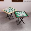 1 Set Mahjong Table And Chair Kit Home Model Doll House Furniture Accessories 1/12 Dollhouse Miniature Decor Toy