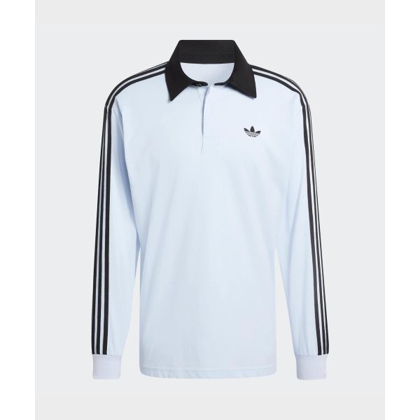 Adidas Originals Rugby FW25 Cotton Loose Fit Long Sleeve Polo Shirt Men tops KE2445