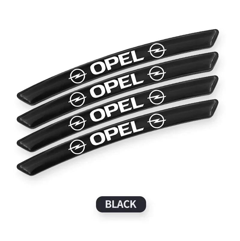 4Pcs Car Wheel Hub Badge Tire Rim 3D Stickers for Opel OPC Astra Insignia Mokka Zafira Corsa Vectra C D Antara Car Accessories